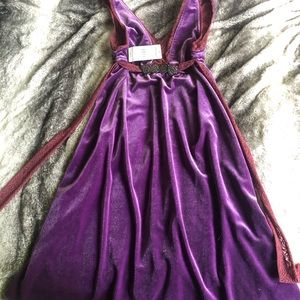 Free People velvet dress- NEVER WORN